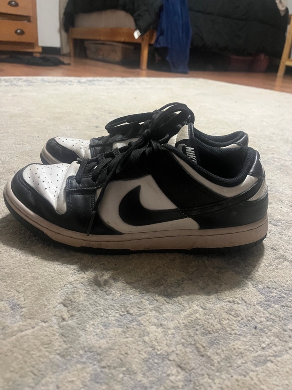 Nike Black and White Low-Top Sneakers